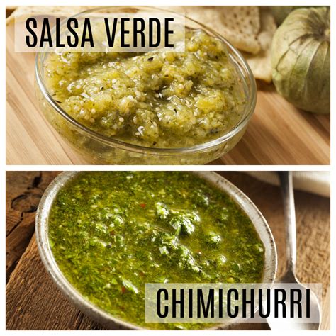 salsa verde vs chimichurri.